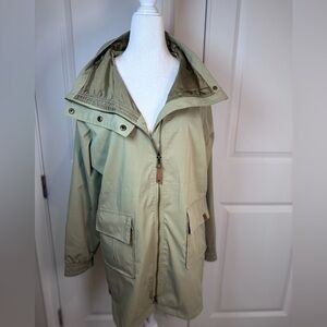 LIV Outdoor Tan Utility Anorak Jacket Brown Medium Neutral Minimalist Parka